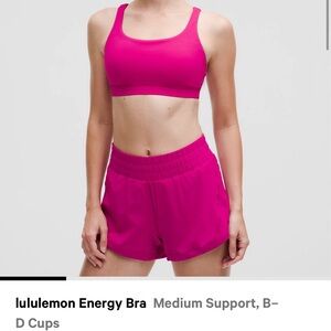 Lululemon energy sports bra size 6 - pink